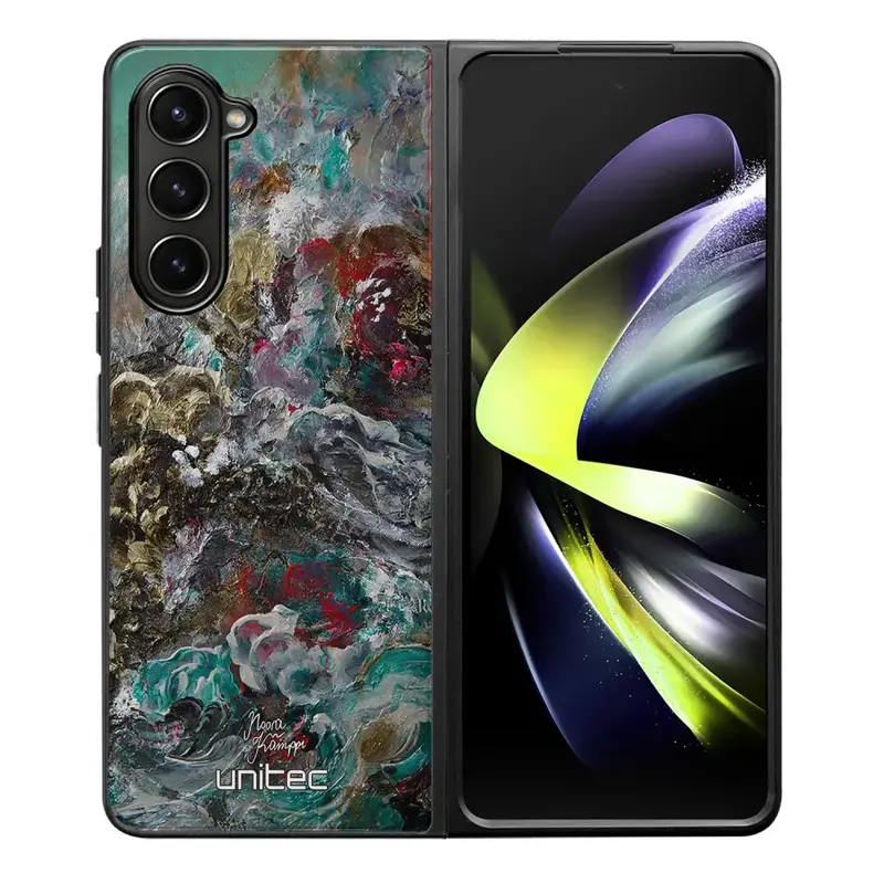 Samsung Galaxy Z Fold 5 modern art suojakuoret - Heart Knows - Noora Kämppi