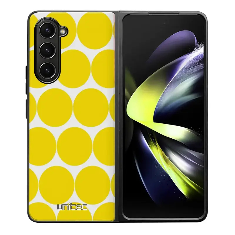 Samsung Galaxy Z Fold 5 pallo suojakuoret - Keltainen Pallo