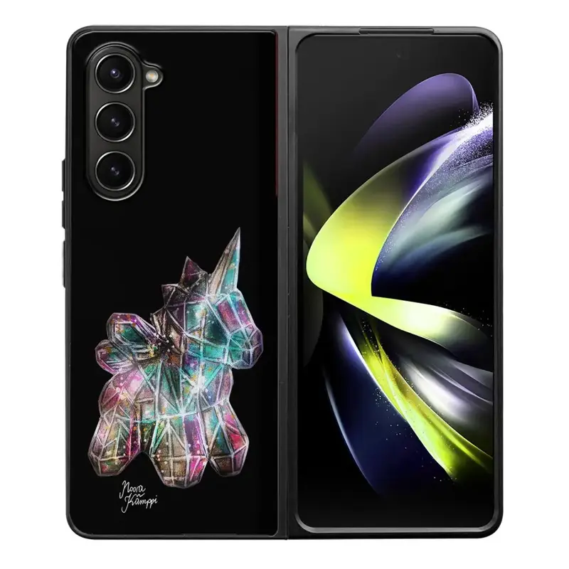 Samsung Galaxy Z Fold 5 unicorn suojakuoret - Musta - Noora Kämppi