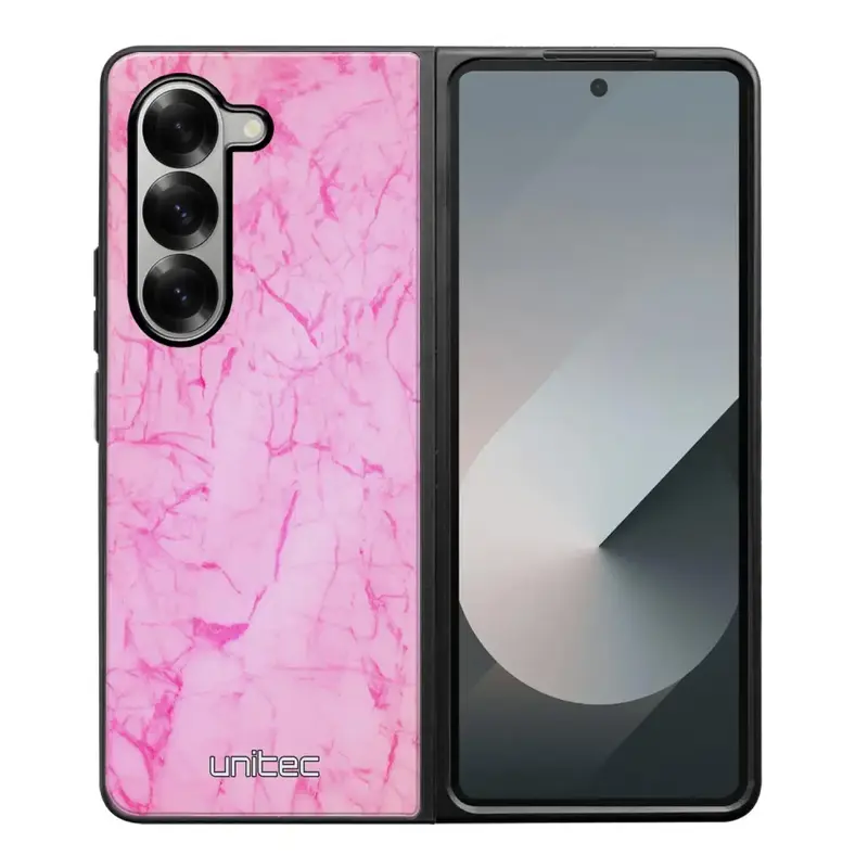 Samsung Galaxy Z Fold 6 marmori suojakuoret - Light Pink Marble