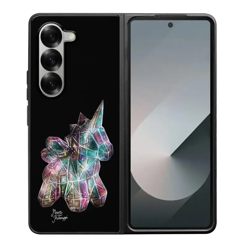 Samsung Galaxy Z Fold 6 unicorn suojakuoret - Musta - Noora Kämppi