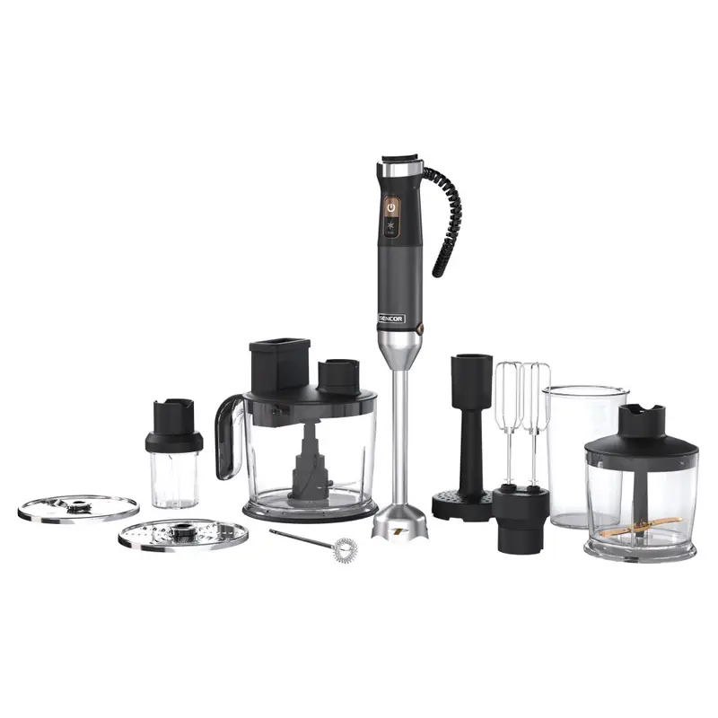 Sencor SHB 6552BK Stick Hand Blender Set with Titanium QuadBlade