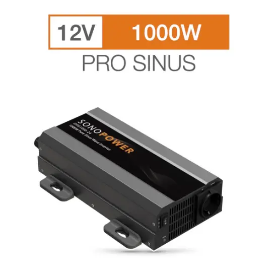 SonoPower IPPS1000-12 1000W Puhdas Siniaaltoinvertteri 12V