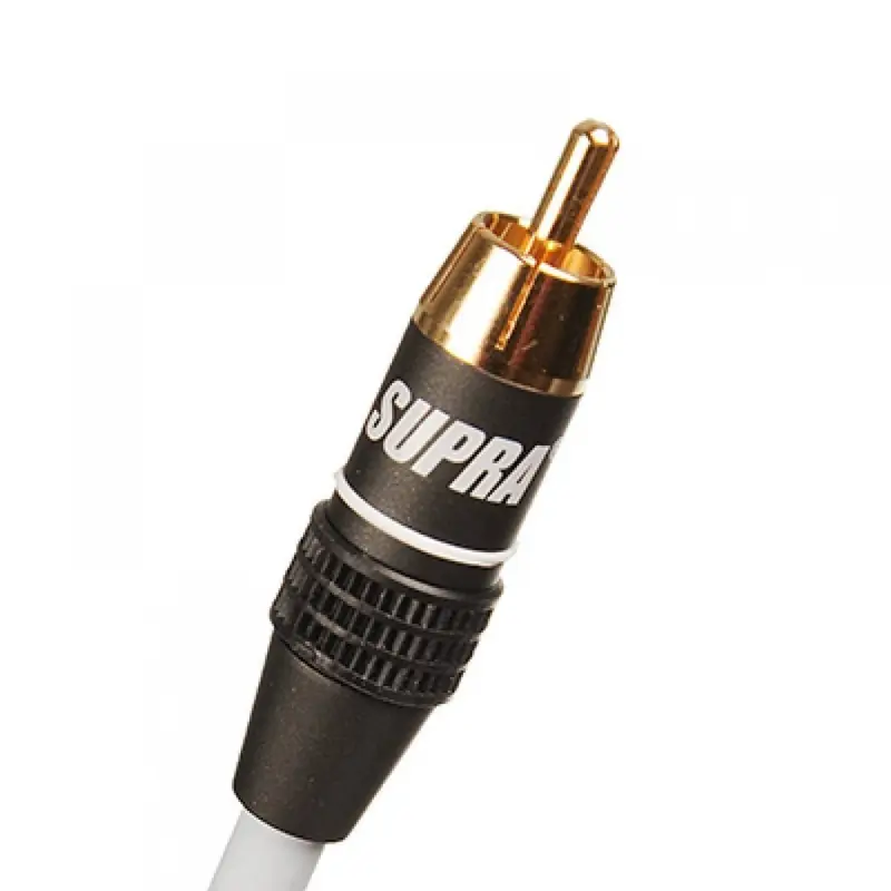 Supra Sublink RCA-RCA johto, valkoinen – mono-RCA signaalikaapeli