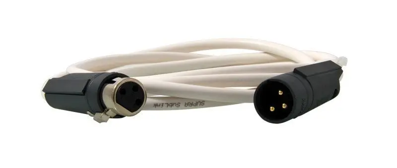 Supra Sublink XLR-XLR-kaapeli, valkoinen – balansoitu signaalikaapeli