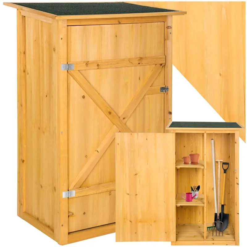 Tectake Taman Flat Roof Garden Shed