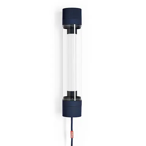 Tjoep Small LED Tube Lamp, Grey Blue