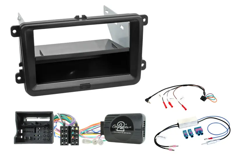 Transporter T6, Amarok ym. 2015-> (myös Halo9/Halo11) 1-DIN/2-DIN soittimen asennuskitti AH-KIT-VW04