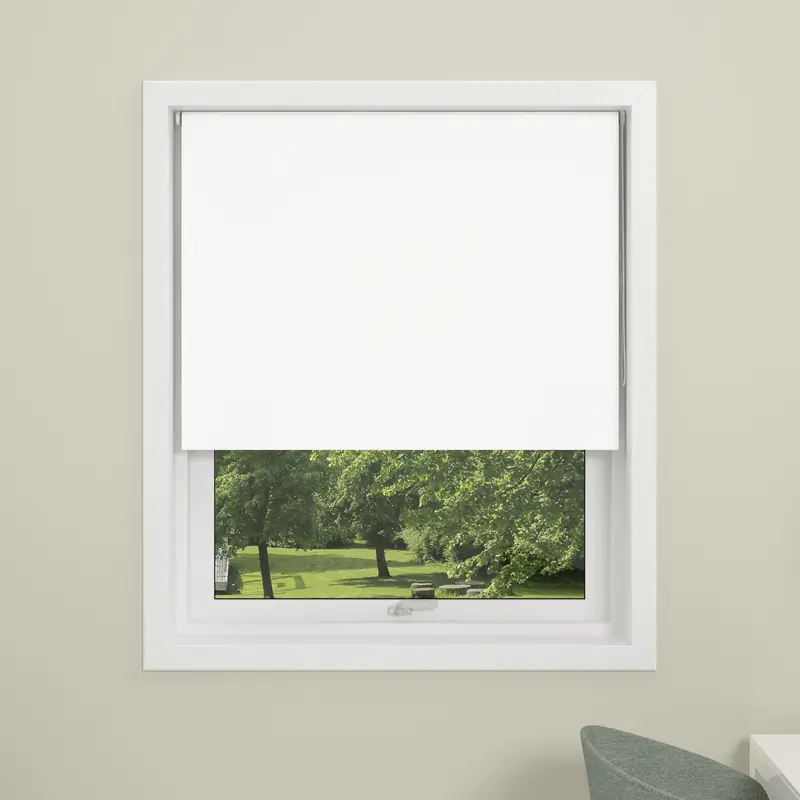 Uni Blackout Roller Blind, 130x175cm, White