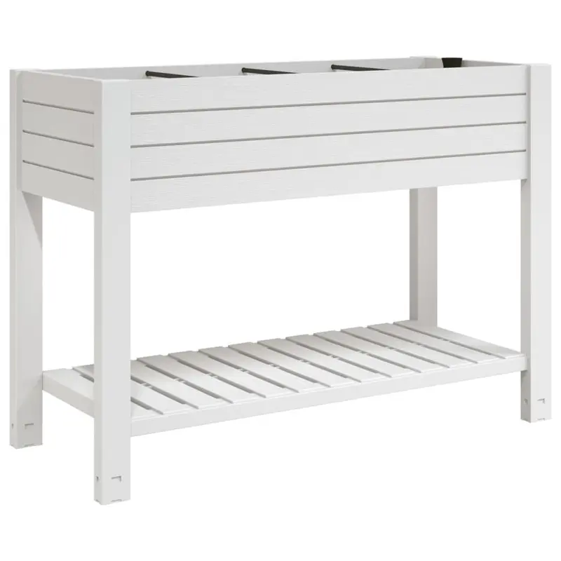 vidaXL Raised Garden Bed White 110x45x79 cm Polypropylene