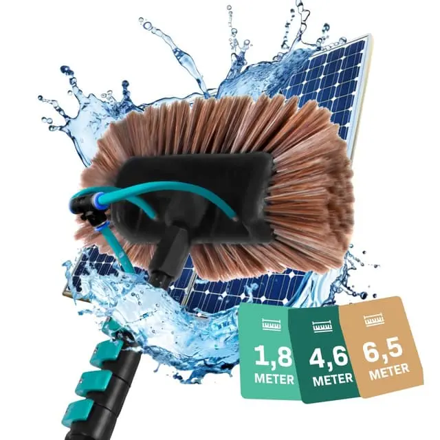 Vonroc Telescopic Brush  2-in-1 Multi-purpose Brush 6,5m