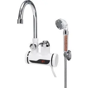 Wall-mounted faucet with water heating and shower KATLA-4 3kW
