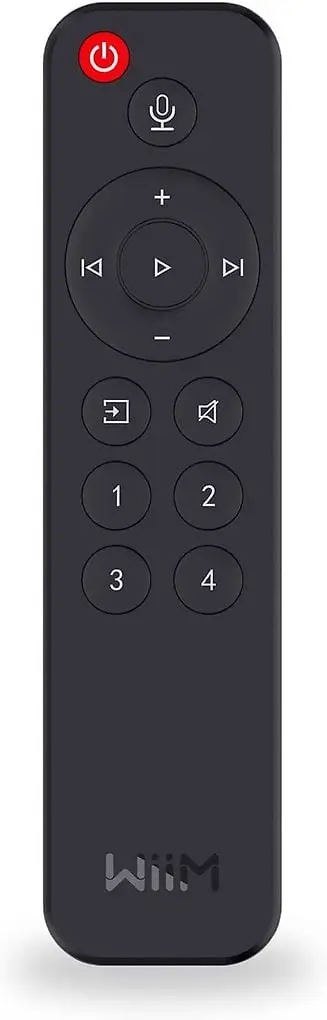 WiiM Voice Remote kaukosäädin - puheohjauspainike, 4 pikavalintaa
