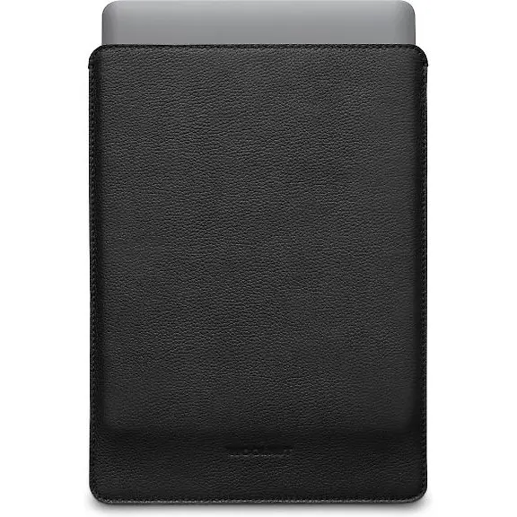 Woolnut Leather Sleeve for 13-inch MacBook Pro & Air, Black