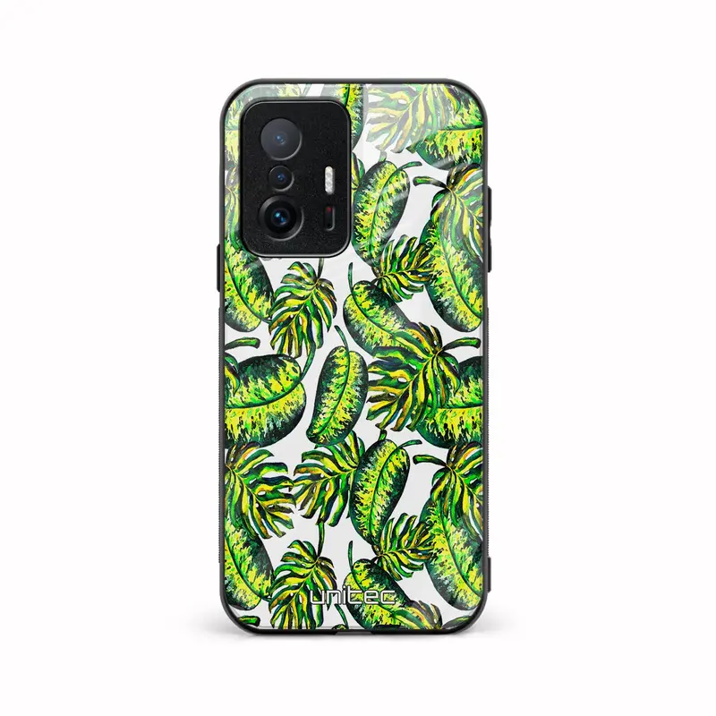 Xiaomi 11T 5G Unitec suojakuori, Green plant leaves