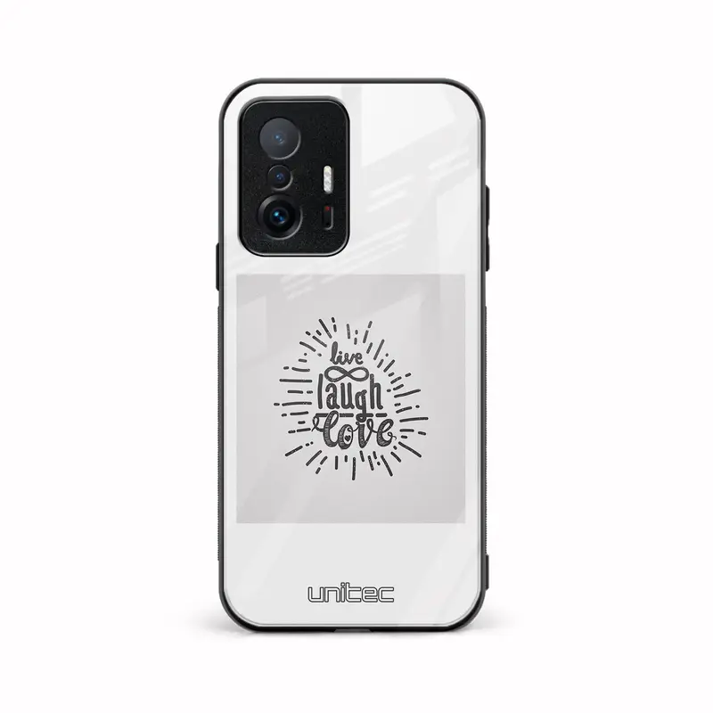 Xiaomi 11T 5G Unitec suojakuori, Live laugh love