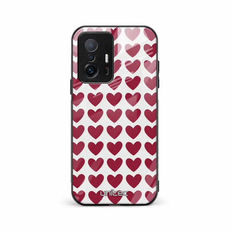 Xiaomi 11T 5G Unitec suojakuori, Red hearts