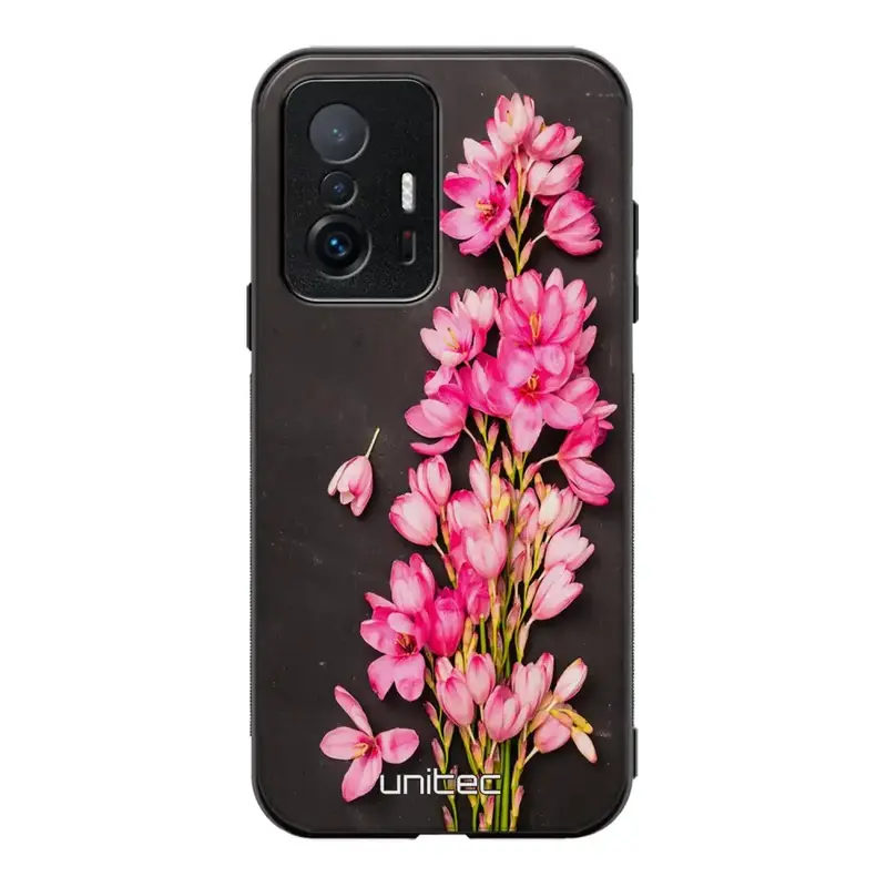 Xiaomi 11T Pro kukka suojakuoret - Pink Flowers