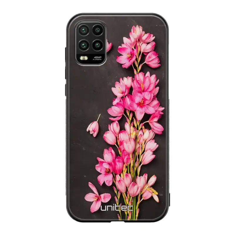 Xiaomi Mi 10 Lite kukka suojakuoret - Pink Flowers