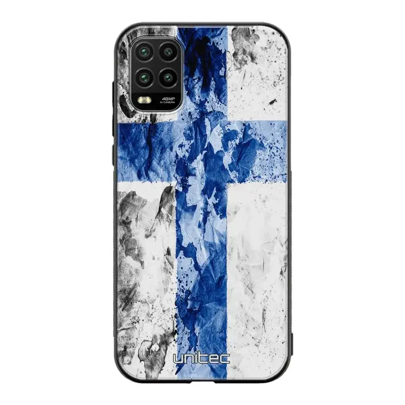 Xiaomi Mi 10 Lite suojakuoret - Painted Finnish Flag