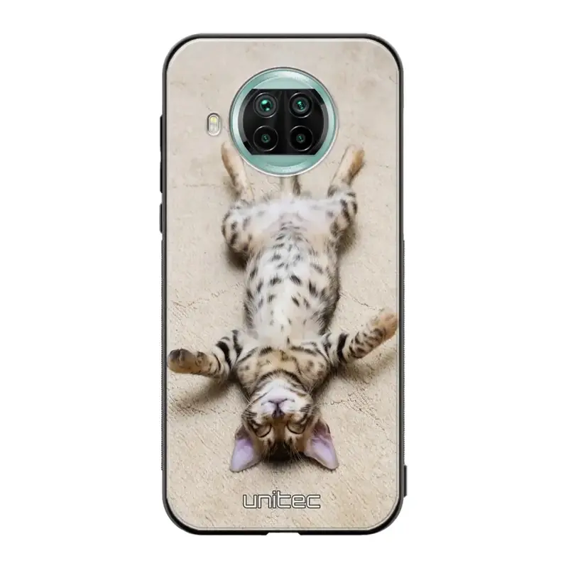 Xiaomi Mi 10T Lite kissa suojakuoret - Relaxing Cat