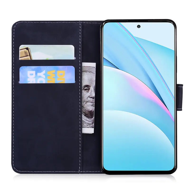 Xiaomi Mi 10T Lite Lompakko Suojakotelo Musta
