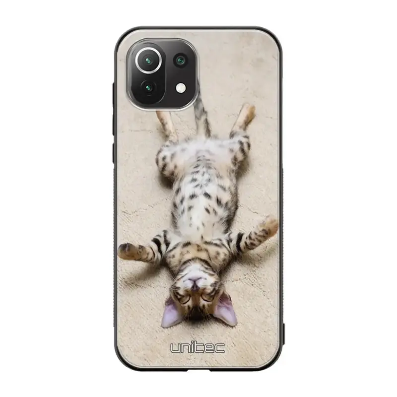 Xiaomi Mi 11 Lite kissa suojakuoret - Relaxing Cat