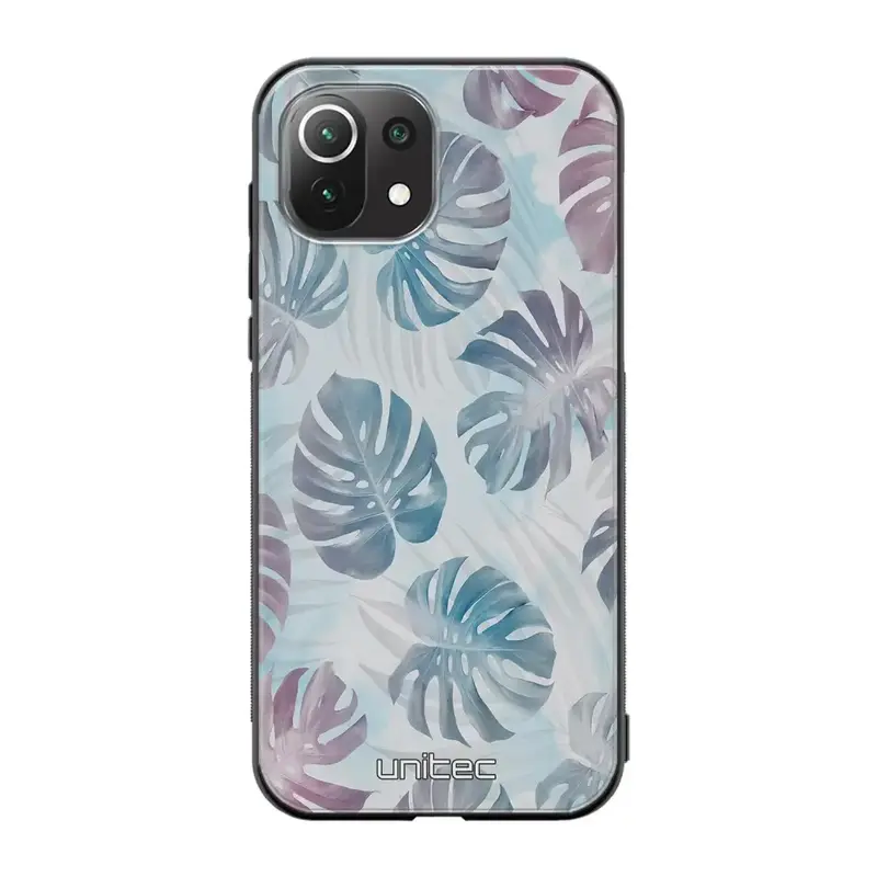 Xiaomi Mi 11 Lite kukka suojakuoret - Monstera Texture