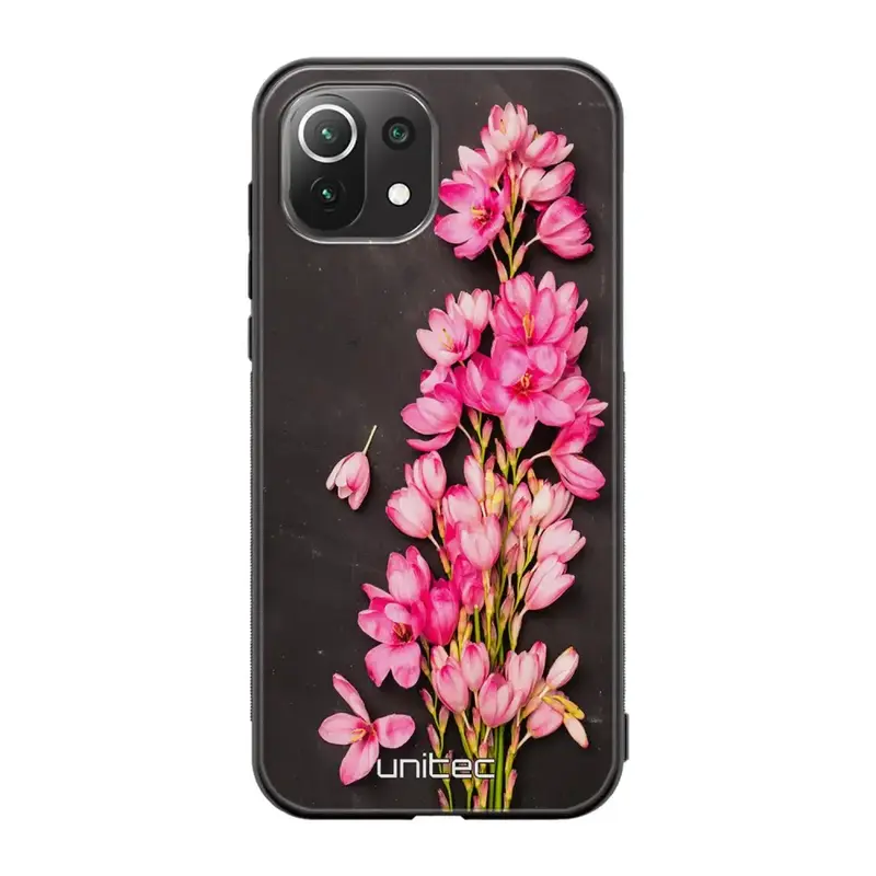 Xiaomi Mi 11 Lite kukka suojakuoret - Pink Flowers