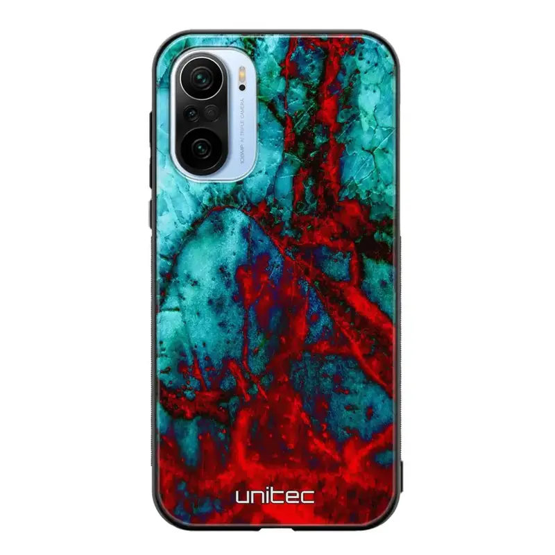 Xiaomi Mi 11i marmori suojakuoret - Blue Red Marble