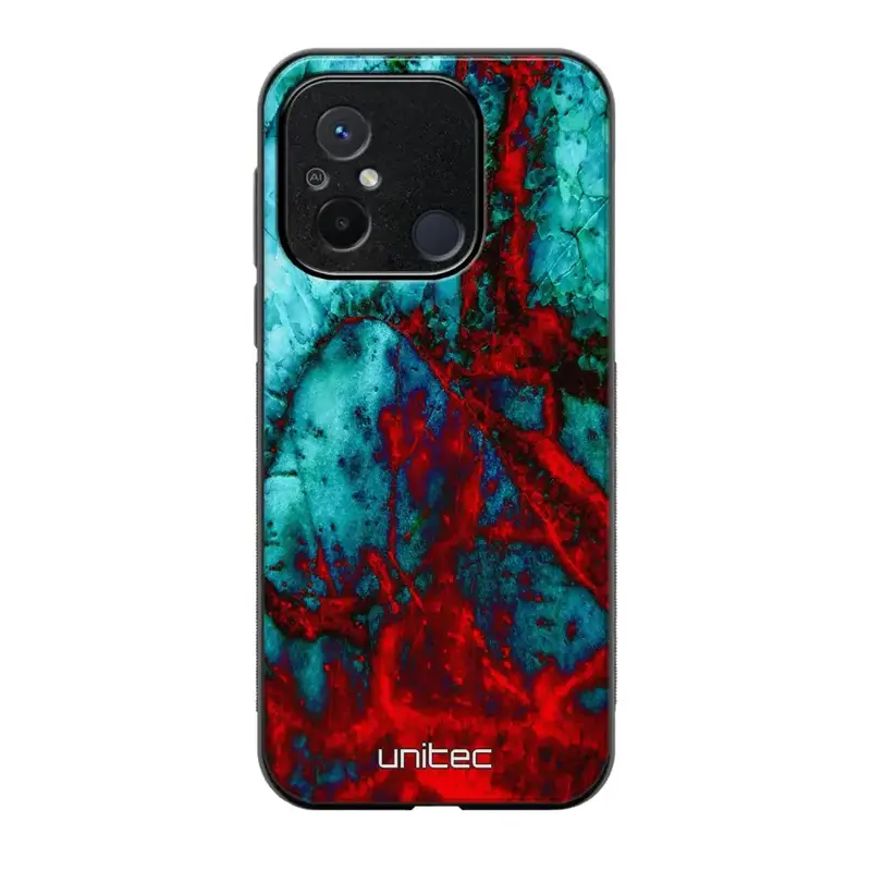 Xiaomi Redmi 12C marmori suojakuoret - Blue Red Marble