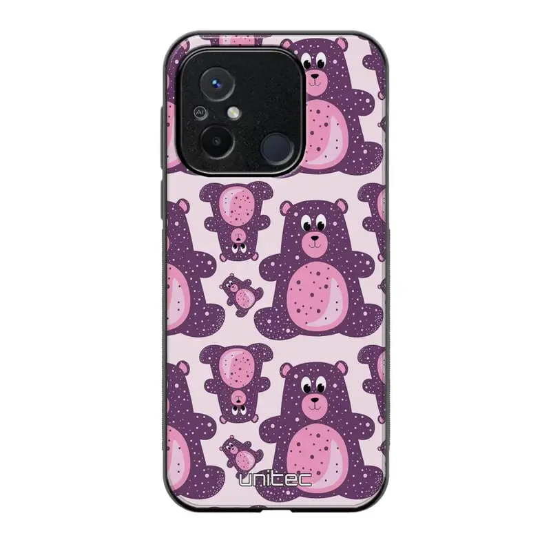 Xiaomi Redmi 12C suojakuoret - Purple Teddy Bear