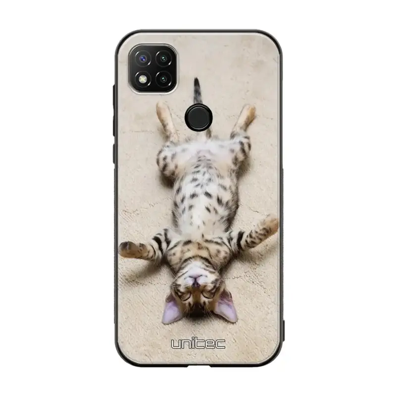 Xiaomi Redmi 9C kissa suojakuoret - Relaxing Cat
