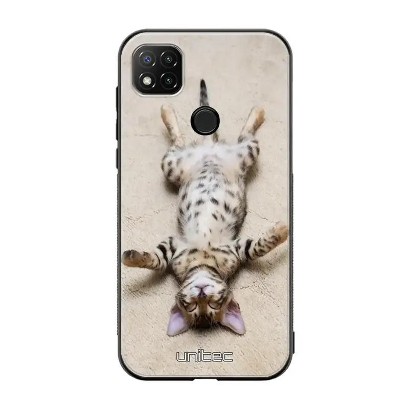 Xiaomi Redmi 9C NFC kissa suojakuoret - Relaxing Cat