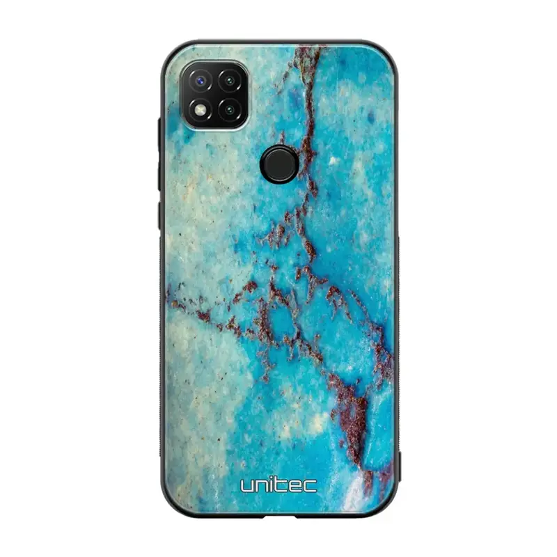 Xiaomi Redmi 9C NFC marmori suojakuoret - Turquoise Marble