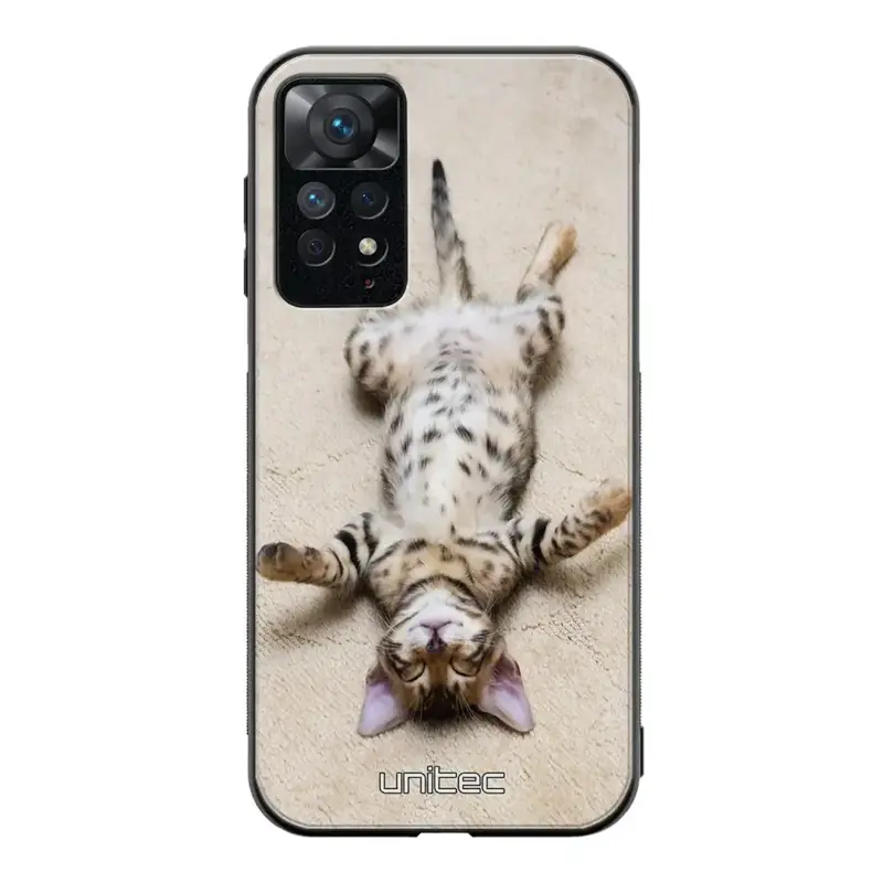 Xiaomi Redmi Note 11 kissa suojakuoret - Relaxing Cat
