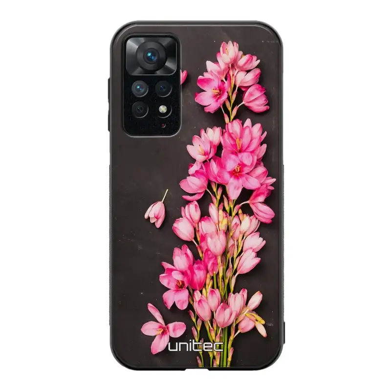 Xiaomi Redmi Note 11 kukka suojakuoret - Pink Flowers