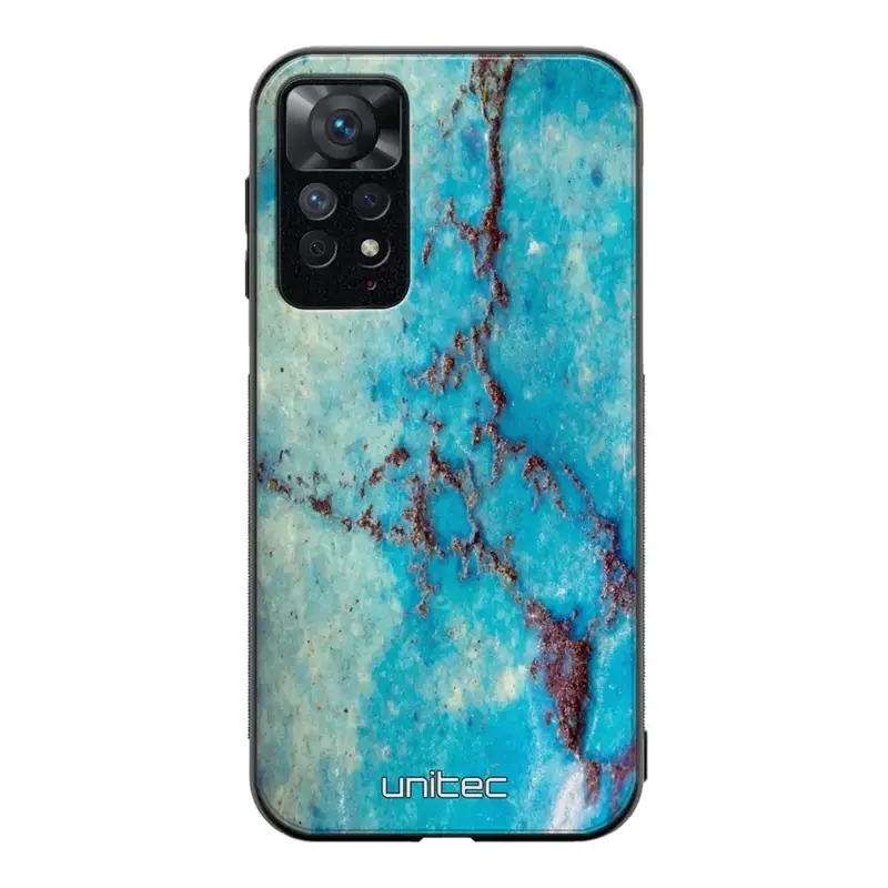 Xiaomi Redmi Note 11 marmori suojakuoret - Turquoise Marble