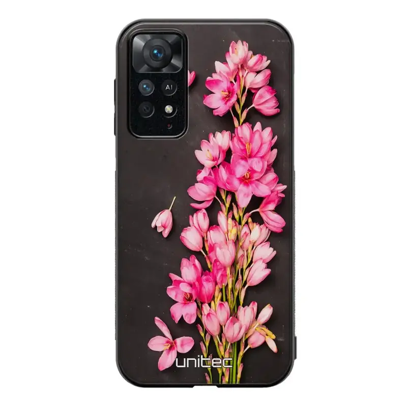 Xiaomi Redmi Note 11 Pro kukka suojakuoret - Pink Flowers