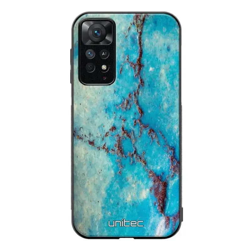 Xiaomi Redmi Note 11 Pro marmori suojakuoret - Turquoise Marble