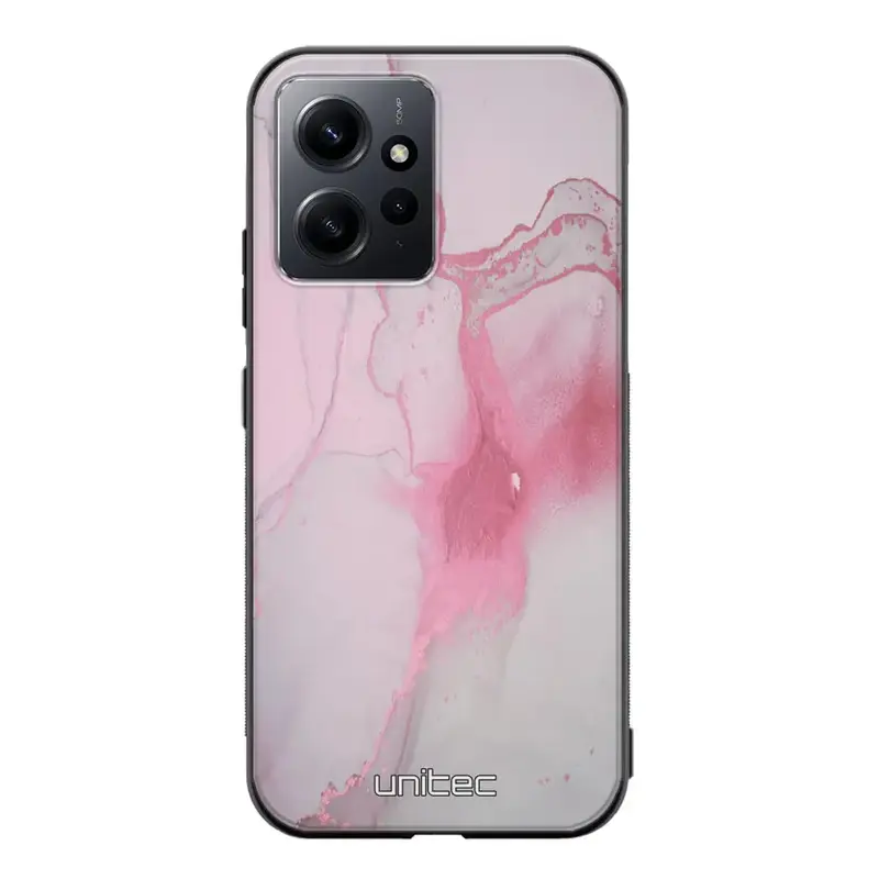 Xiaomi Redmi Note 12 4G marmori suojakuoret - Pink Pok Rie