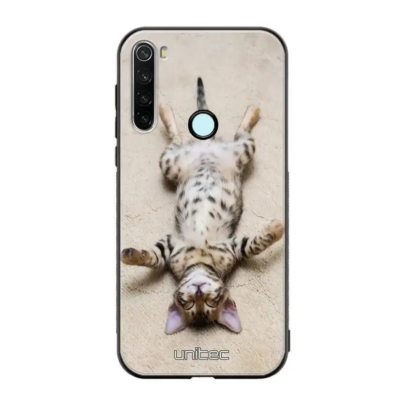 Xiaomi Redmi Note 8T kissa suojakuoret - Relaxing Cat