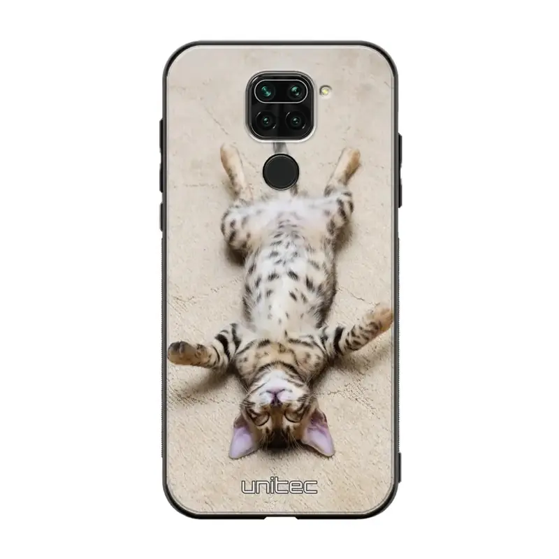 Xiaomi Redmi Note 9 kissa suojakuoret - Relaxing Cat
