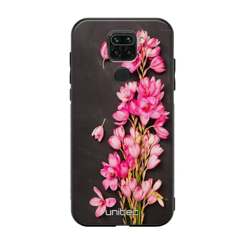Xiaomi Redmi Note 9 kukka suojakuoret - Pink Flowers