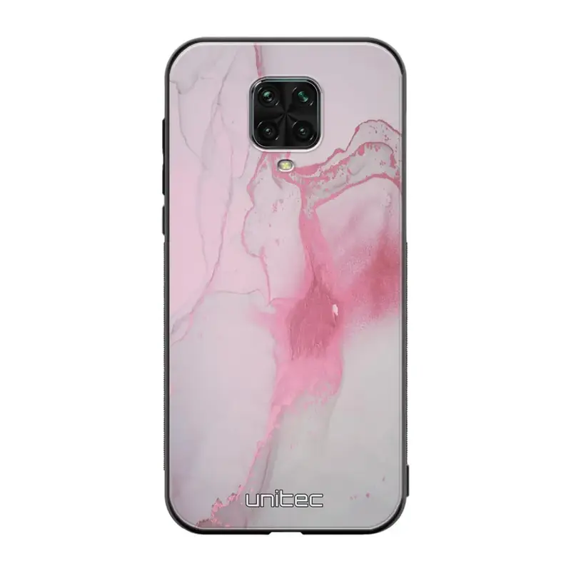 Xiaomi Redmi Note 9 Pro marmori suojakuoret - Pink Pok Rie