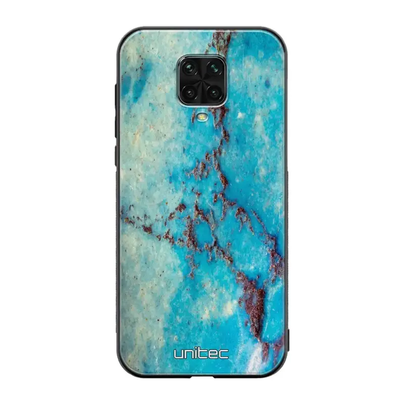 Xiaomi Redmi Note 9 Pro marmori suojakuoret - Turquoise Marble