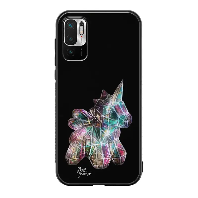 Xiaomi Redmi Note 9 Pro unicorn suojakuoret - Musta - Noora Kämppi