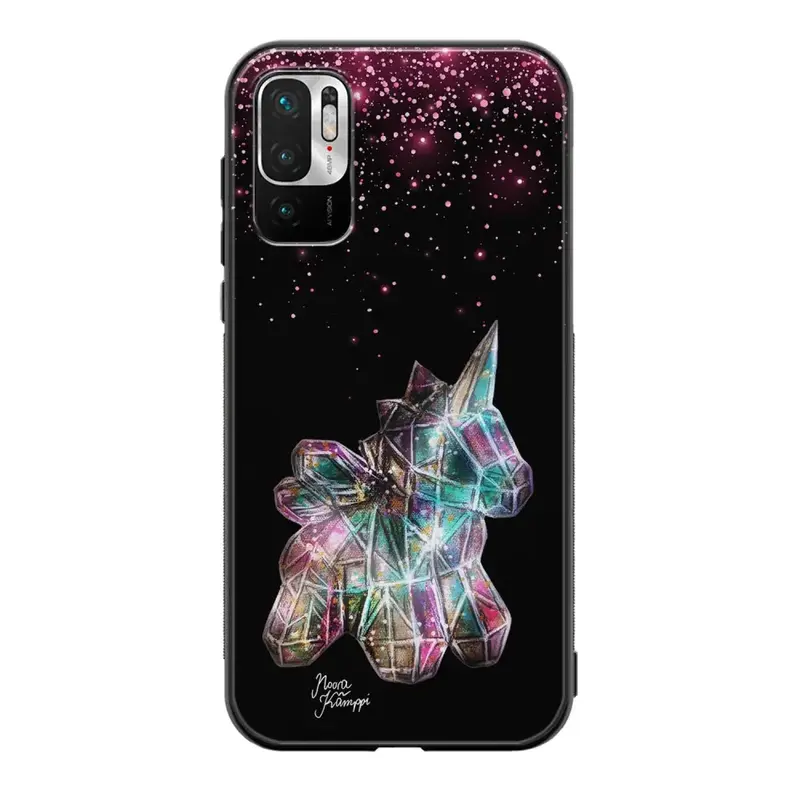 Xiaomi Redmi Note 9 Pro unicorn suojakuoret - Pinkki - Noora Kämppi