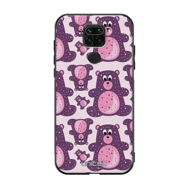Xiaomi Redmi Note 9 suojakuoret - Purple Teddy Bear