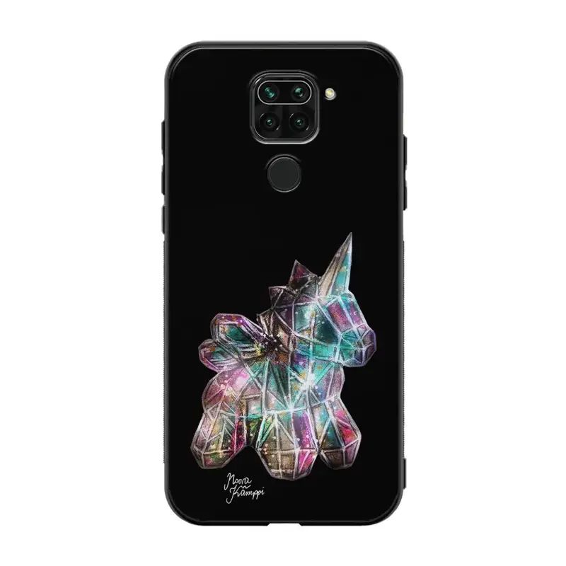 Xiaomi Redmi Note 9 unicorn suojakuoret - Musta - Noora Kämppi